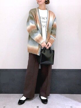 「LEPSIM」｜「アイテム（その他）」を使った、ミヨちゃんさん（レディース・165cm）の冬コーディネート