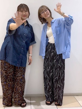 「20代_LEPSIM」｜「アイテム（パンツ）」を使った、ミヨちゃんさん（レディース・166cm）の春コーディネート