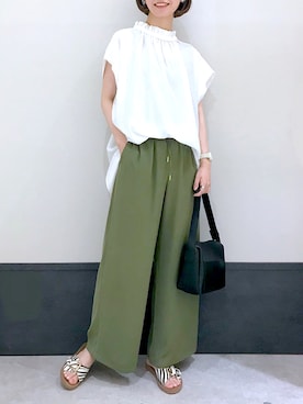 「LEPSIM」｜「アイテム（その他）」を使った、ミヨちゃんさん（レディース・165cm）の夏コーディネート