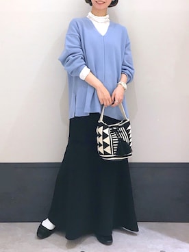 「LEPSIM」｜「アイテム（その他）」を使った、ミヨちゃんさん（レディース・165cm）の秋コーディネート