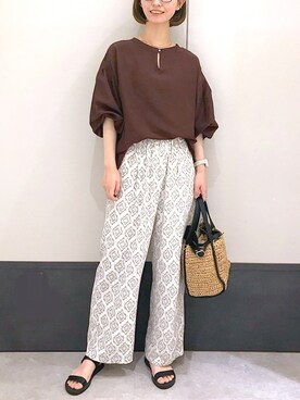 2WAYソデギャザーブラウス 273807を使った人気ファッション