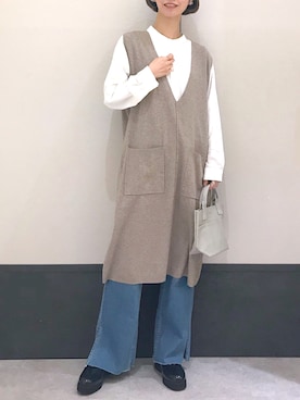 「LEPSIM」｜「アイテム（その他）」を使った、ミヨちゃんさん（レディース・165cm）の冬コーディネート