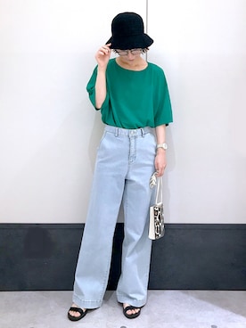 「LEPSIM」｜「アイテム（その他）」を使った、ミヨちゃんさん（レディース・165cm）の夏コーディネート