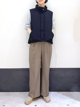 「レプシィム(LEPSIM)」｜「アイテム（モカシン/デッキシューズ）」を使った、ミヨちゃんさん（レディース・165cm）の秋コーディネート