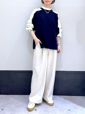 「冬コーデ、スニーカーコーデ」｜「アイテム（その他パンツ）」を使った、ミヨちゃんさん（レディース・165cm）の冬コーディネート