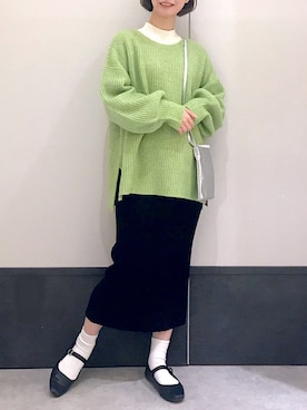 「LEPSIM」｜「アイテム（その他）」を使った、ミヨちゃんさん（レディース・165cm）の冬コーディネート