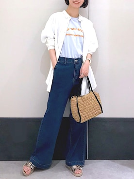 「LEPSIM」｜「アイテム（その他）」を使った、ミヨちゃんさん（レディース・165cm）の夏コーディネート
