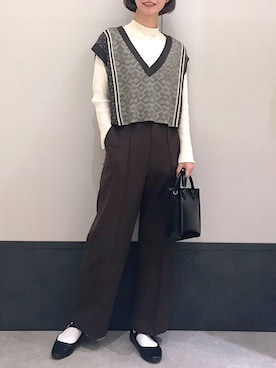 ミヨちゃんさん（レディース・165cm）の冬コーディネート