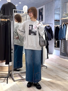 「20代_LEPSIM」｜「アイテム（アクセサリー）」を使った、ミヨちゃんさん（レディース・166cm）の冬コーディネート