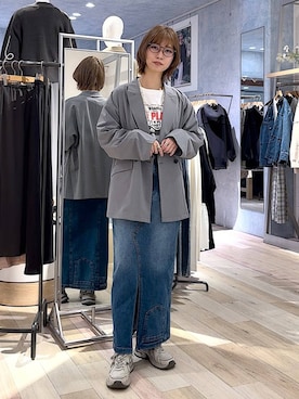 「20代_LEPSIM」｜「アイテム（アクセサリー）」を使った、ミヨちゃんさん（レディース・166cm）の冬コーディネート