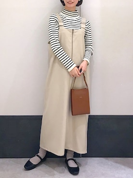 「LEPSIM」｜「アイテム（その他）」を使った、ミヨちゃんさん（レディース・165cm）の冬コーディネート