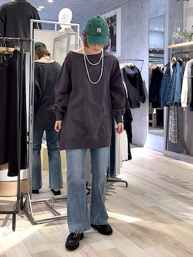 「20代_LEPSIM」｜「アイテム（アクセサリー）」を使った、ミヨちゃんさん（レディース・166cm）の冬コーディネート