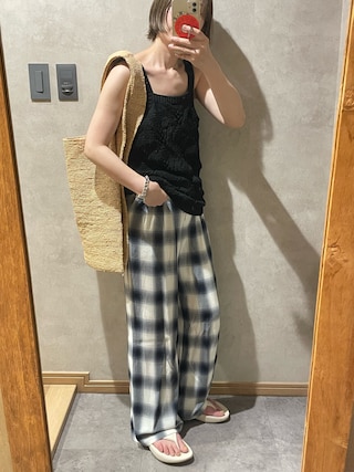 6（ロク）の「＜6(ROKU)＞CHIDORI KNIT VEST/ベスト（ベスト