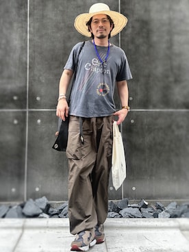 「EYEVAN（アイヴァン）のアイテム」を使った、別宮聖一 ( ベックセイイチ )さん（メンズ・169cm）の夏コーディネート