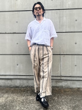 「美容師」｜別宮聖一 ( ベックセイイチ )さん（メンズ・169cm）の夏コーディネート