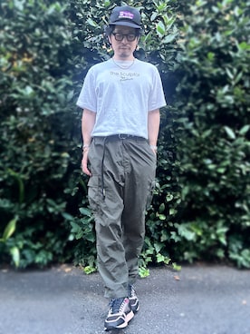「GLOBAL WORK（グローバルワーク）のアイテム」を使った、別宮聖一 ( ベックセイイチ )さん（メンズ・169cm）の夏コーディネート