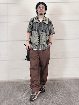 「OVERRIDE（オーバーライド）のアイテム」を使った、別宮聖一 ( ベックセイイチ )さん（メンズ・169cm）の秋コーディネート