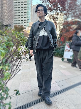 「アイテム（その他シューズ）」を使った、別宮聖一 ( ベックセイイチ )さん（メンズ・169cm）の冬コーディネート