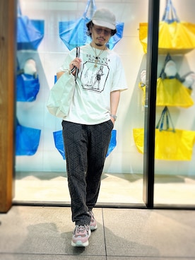 「アイテム（スニーカー）」を使った、別宮聖一 ( ベックセイイチ )さん（メンズ・169cm）の夏コーディネート