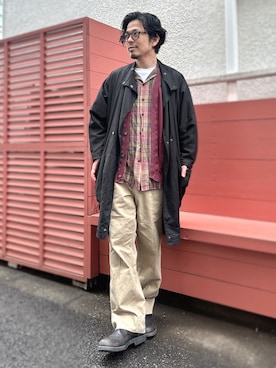 「EYEVAN（アイヴァン）のアイテム」を使った、別宮聖一 ( ベックセイイチ )さん（メンズ・169cm）の冬コーディネート
