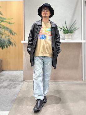 「冬アウター」｜「アイテム（その他アウター）」を使った、別宮聖一 ( ベックセイイチ )さん（メンズ・169cm）の冬コーディネート