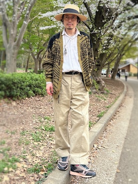「Nine Tailor（ナインテイラー）のアイテム」を使った、別宮聖一 ( ベックセイイチ )さん（メンズ・169cm）の春コーディネート