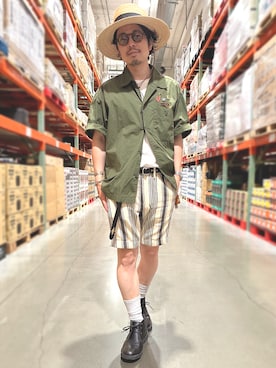 「アイテム（その他シューズ）」を使った、別宮聖一 ( ベックセイイチ )さん（メンズ・169cm）の夏コーディネート