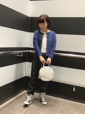 「アイテム（カーディガン/ボレロ）」を使った、agnès b.さん（レディース・156cm）の夏コーディネート