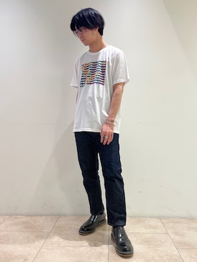 「agnesb」｜agnès b.さん（メンズ・175cm）の夏コーディネート