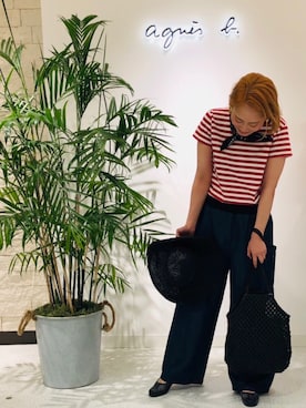 agnès b.さん(レディース・160cm)の夏コーディネート