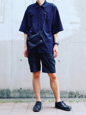 「MANEBU（マネブ）のアイテム」を使った、daiplusさん（メンズ・172cm）の夏コーディネート