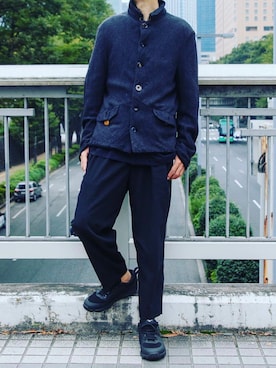 「カシミヤ」｜「アイテム（その他）」を使った、daiplusさん（メンズ・172cm）の秋コーディネート