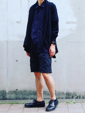 「MANEBU（マネブ）のアイテム」を使った、daiplusさん（メンズ・172cm）の秋コーディネート