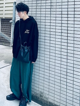 「FILA」｜YASUHIROさん（メンズ・175cm）の春コーディネート