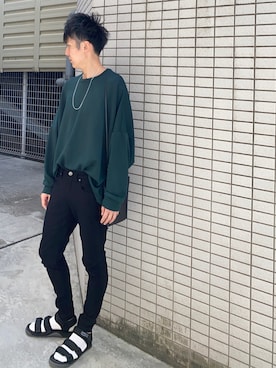 「MONKEY TIME（モンキータイム）のアイテム（アクセサリー）」を使った、YASUHIROさん（メンズ・175cm）の春コーディネート