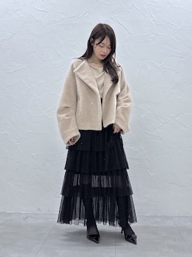 「LAGUNAMOON（ラグナムーン）のアイテム」を使った、MIYUさん（レディース・161cm）の秋コーディネート
