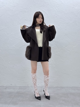 「LAGUNAMOON（ラグナムーン）のアイテム」を使った、MIYUさん（レディース・161cm）の秋コーディネート