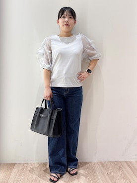 「OPAQUE.CLIP（オペークドットクリップ）のアイテム」を使った、hinachiさん（レディース・145cm）の夏コーディネート