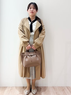 「COCUE（コキュ）のアイテム」を使った、hinachiさん（レディース・145cm）の春コーディネート