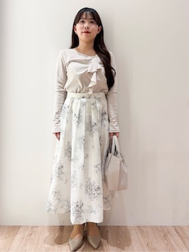 「index（インデックス）のアイテム（トップス）」を使った、hinachiさん（レディース・145cm）の春コーディネート