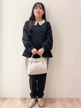 「index（インデックス）のアイテム（トップス）」を使った、hinachiさん（レディース・145cm）の春コーディネート