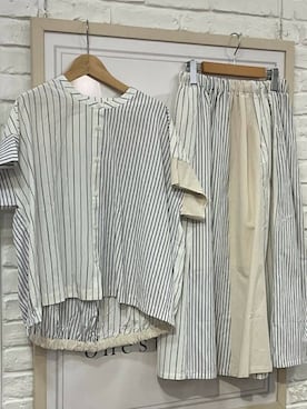 「one'sterrace（ワンズテラス）のアイテム（シャツ/ブラウス）」を使った、てんちゃんさん（レディース・100cm）の春コーディネート