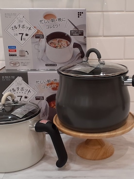 「212 KITCHEN STORE（トゥワントゥキッチンストア）のToMay IH対応マルチポット Mサイズ アイボリー（鍋/フライパン、その他）」を使った、タエさん（レディース）の春コーディネート
