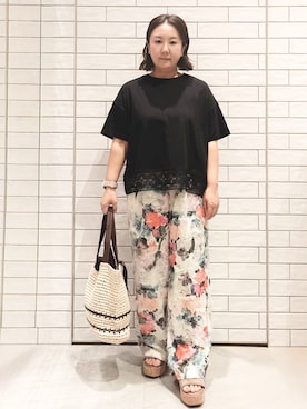 「index（インデックス）のアイテム」を使った、かなこさん（レディース・151cm）の夏コーディネート
