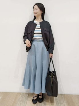 「grove（グローブ）のアイテム」を使った、nicoさん（レディース・158cm）の春コーディネート