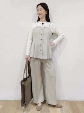 「grove（グローブ）のアイテム」を使った、nicoさん（レディース・158cm）の春コーディネート