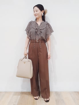 「アイテム（その他ヘアアクセサリー）」を使った、nicoさん（レディース・158cm）の夏コーディネート