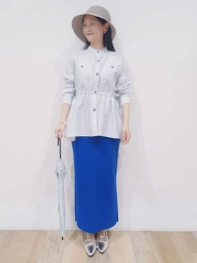 「COUP DE CHANCE（クードシャンス）のアイテム」を使った、nicoさん（レディース・158cm）の春コーディネート