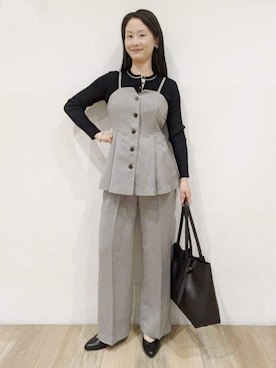 「grove（グローブ）のアイテム」を使った、nicoさん（レディース・158cm）の春コーディネート