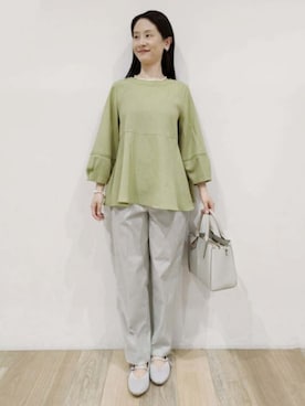 「grove（グローブ）のアイテム（バッグ）」を使った、nicoさん（レディース・158cm）の春コーディネート